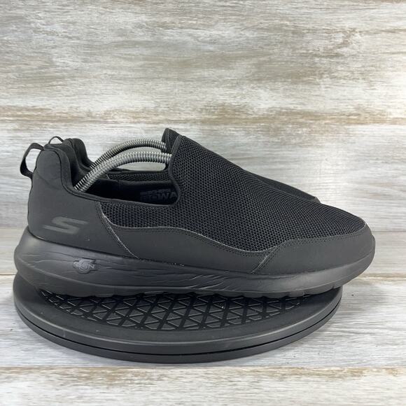 Skechers Mens Go Walk Max Privy Black Sneaker Size 10.5 - Picture 3 of 8